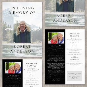 River Mountain In Loving Memory Funeral Program