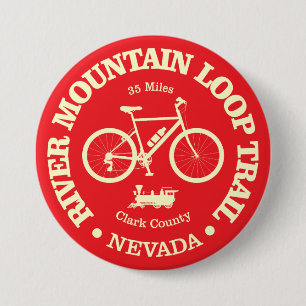 River Mountain Loop Trail (cycling) 3 Inch Round Button