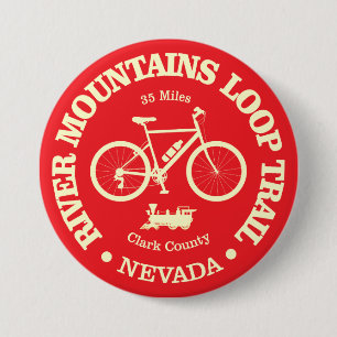River Mountains Loop Trail (cycling) 3 Inch Round Button