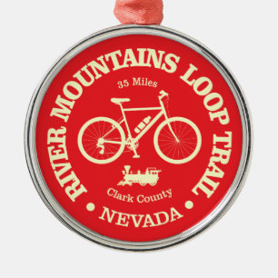 River Mountains Loop Trail (cycling) Metal Ornament