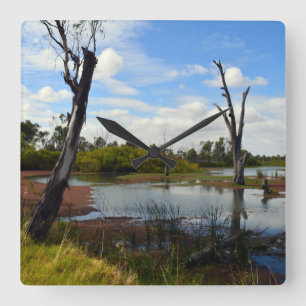 River Murray Australia, The Outback, Wall Clock