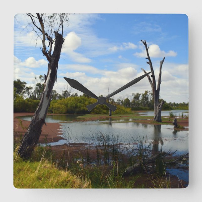 River Murray Australia, The Outback, Wall Clock (Front)