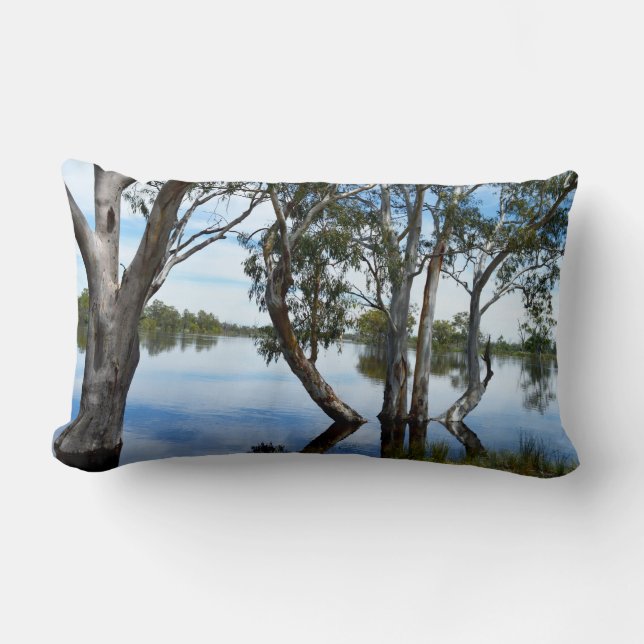 River Murray Australia The View, Lumbar Pillow (Front)