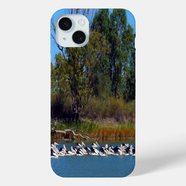 "River Murray's Fishermen: A Pelican Gathering" Case-Mate iPhone Case (Back)