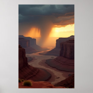 River of Amber Silt Poster