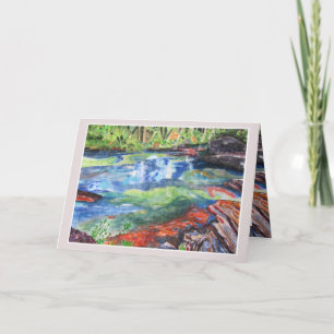 River of Five Colours Greeting Card