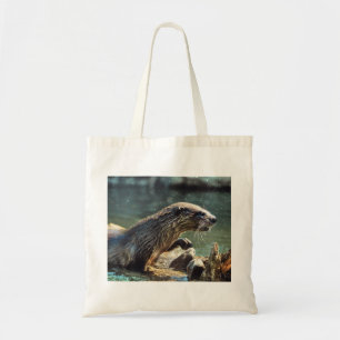 River Otter Animal-lover's Wildlife Photo Tote Bag