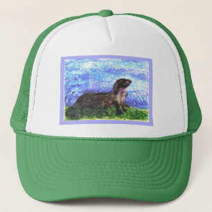River Otter Art Trucker Hat