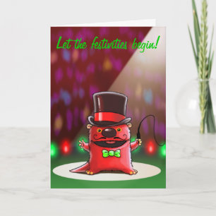 River Otter Christmas Card