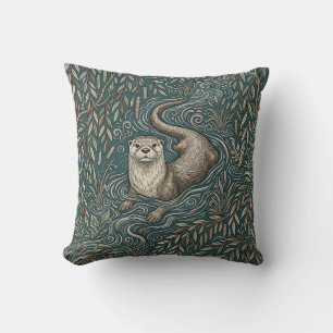 River Otter Pillow Throw