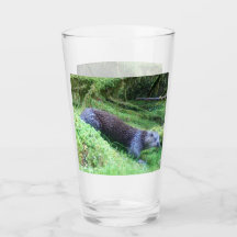 River Otter Tranquil Waterside Animal Art Nature