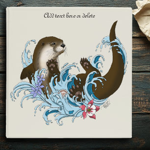 River Otter Water Cute Binder