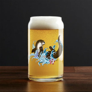 River Otter Water Cute Can Glass