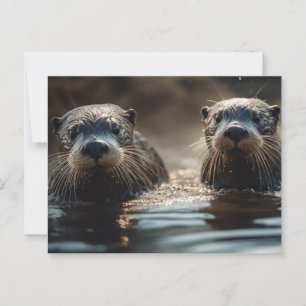River Otters Postcard