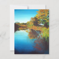 River Painting Art Blank