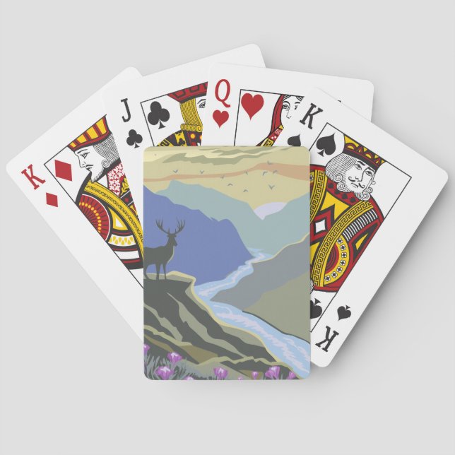 River Peak Serenity Playing Cards (Back)