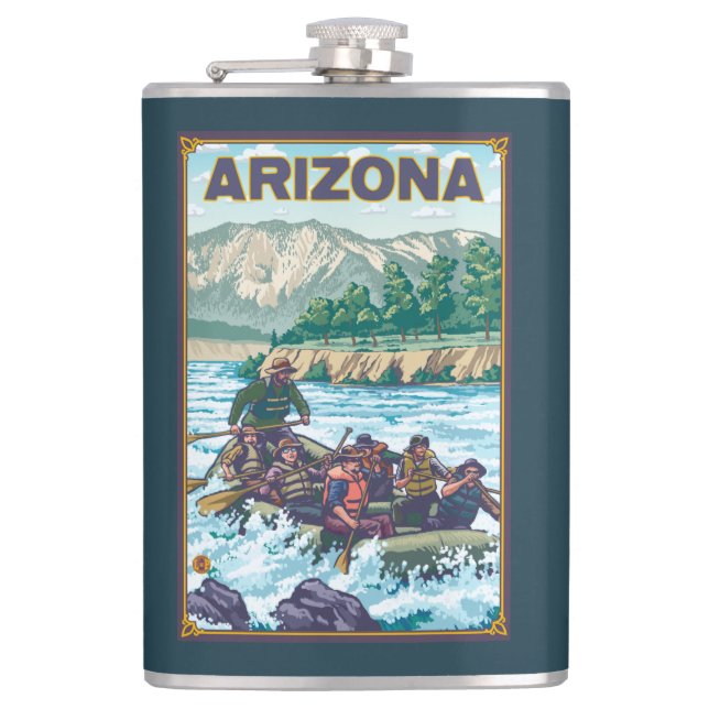 River RaftingArizona Hip Flask (Front)