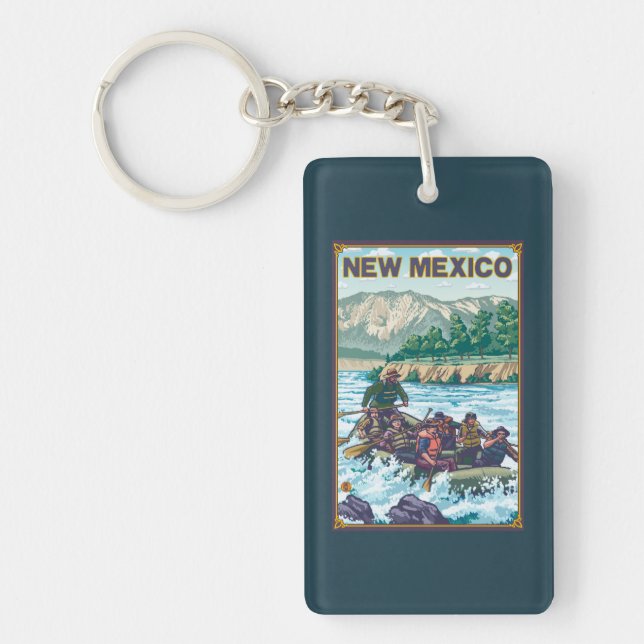 River RaftingNew Mexico Keychain (Front)