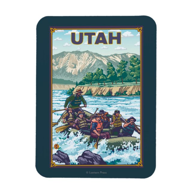 River RaftingUtah Magnet (Vertical)