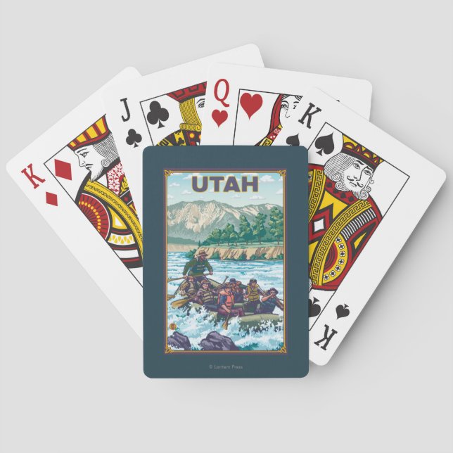 River RaftingUtah Playing Cards (Back)