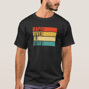 River Rapid All Stars  River Rapids Rafting T-Shirt