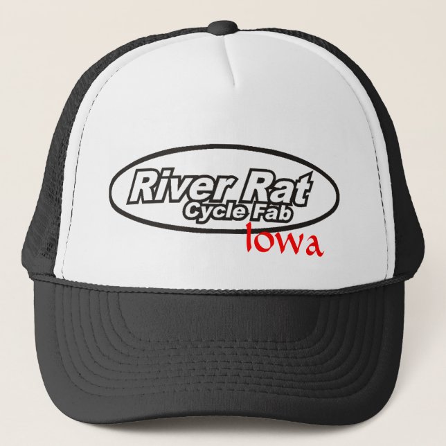River Rat Cycle Fab Iowa Trucker Hat (Front)