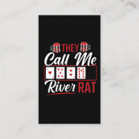 River Rat Funny Poker Player Texas Holdem Lucker