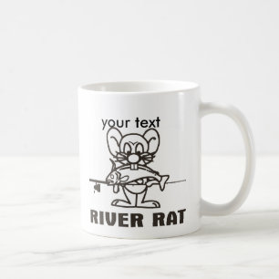 RIVER RAT MUG, your text Coffee Mug