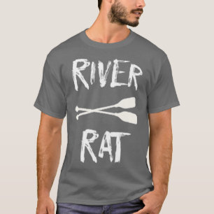 River Rat Rafting Camping Kayaking Canoeing T-Shirt