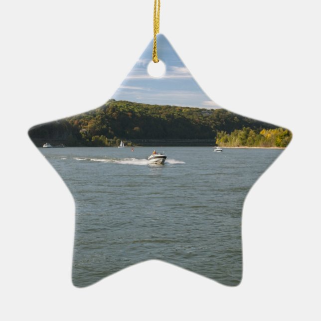 River Rhein Ceramic Ornament (Front)