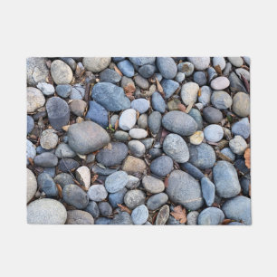 River rock background doormat