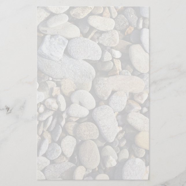 River Rock (Cobblestones) Background Stationery (Front)