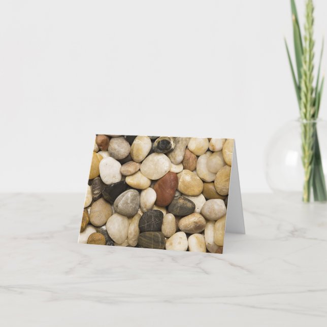 River Rock Stone Background - Customized Template (Front)