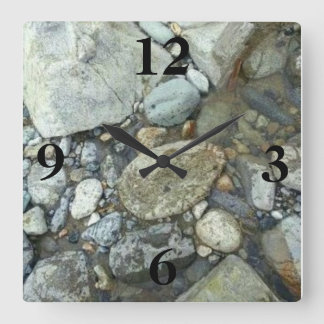 River Rock Wall Clock