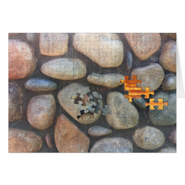 River Rock Wall Photography Abstract Family Style (Front Horizontal)