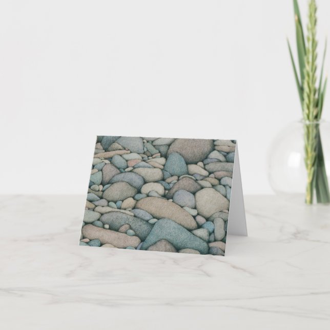 River Rocks Greeting Card (Front)