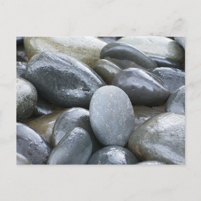 River Rocks Zen Postcard (Front)