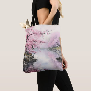 River Sakura Spring Tote Bag