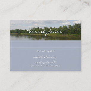 River Scene business card