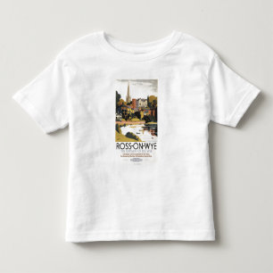 River Scene of Town British Railways Poster Toddler T-shirt