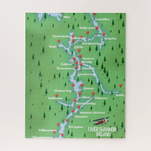 River Shannon Ireland Map Jigsaw Puzzle