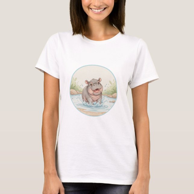 River Splash Baby Hippo Tee (Front)