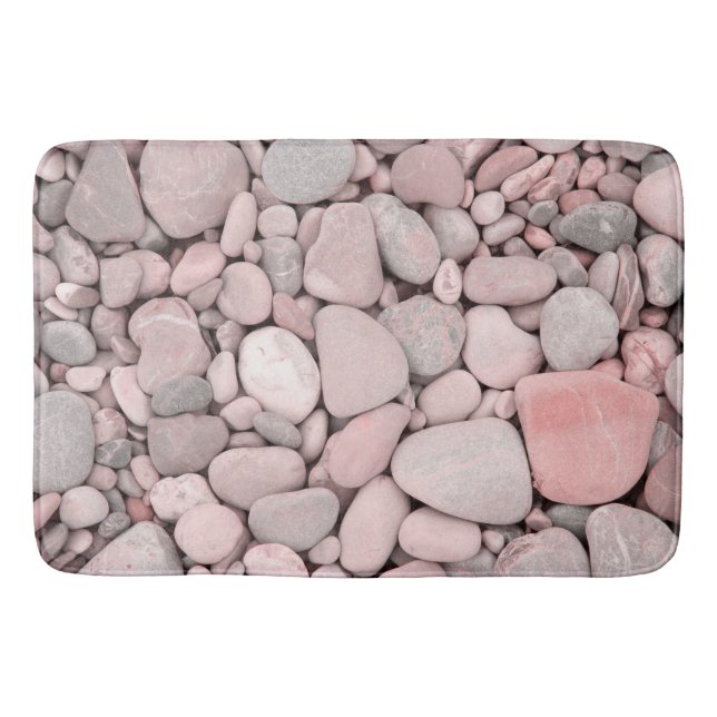River Stone Pattern #2 #stones #decor #art  Bath Mat (Front)