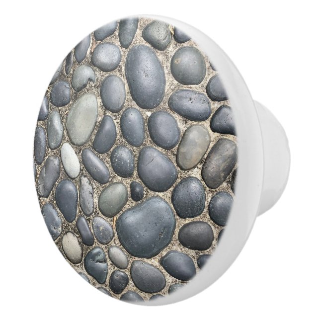 River Stone Pattern Ceramic Knob (Right)