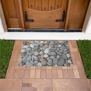 River Stones Fall Autumn Patterns Doormat