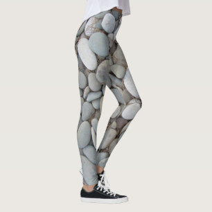 River Stones Fall Autumn Patterns Leggings