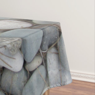 River Stones Fall Autumn Patterns Tablecloth