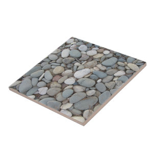 River Stones Fall Autumn Patterns Tile