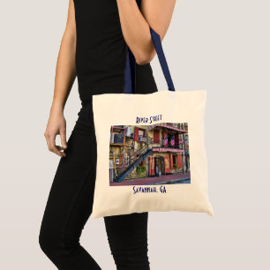 River Street Savannah, Georgia Travel Photography Tote Bag