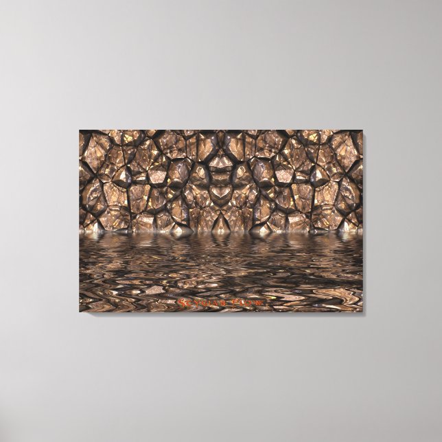 River Styx Walls of Hades Abstract Art Canvas (Front)